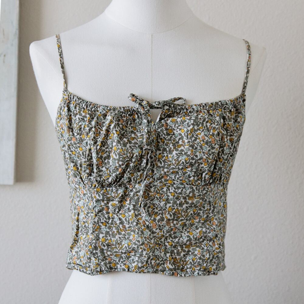 Abercrombie and fitch floral crop top size S
